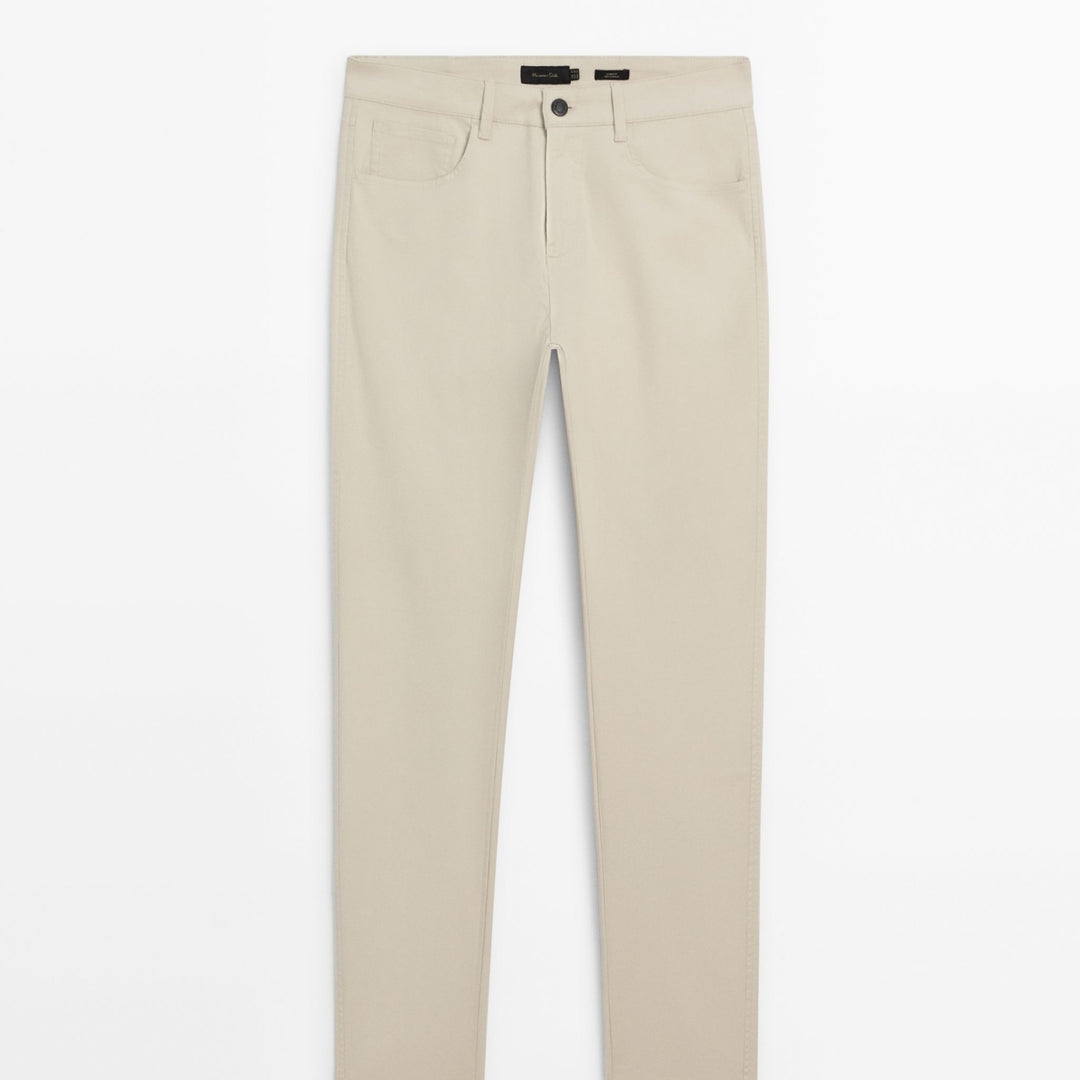 Moudda Massimo Dutti - Pantalon jean micro-structure coupe slim - Tunisie 1