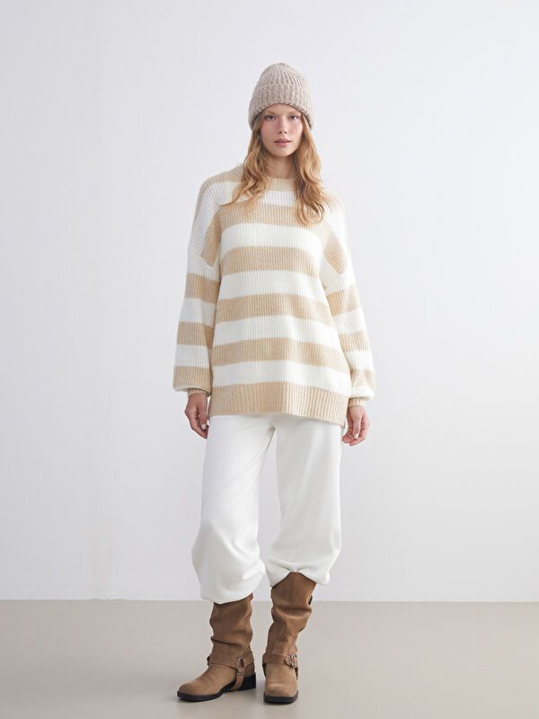 Moudda LC Waikiki - Pull en tricot Femme Beige clair - Tunisie 2