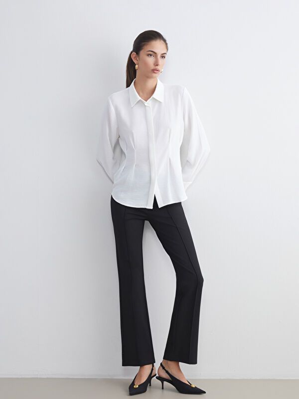 Moudda LC Waikiki - Pantalon tissé moyen Femme Noir - Tunisie 1