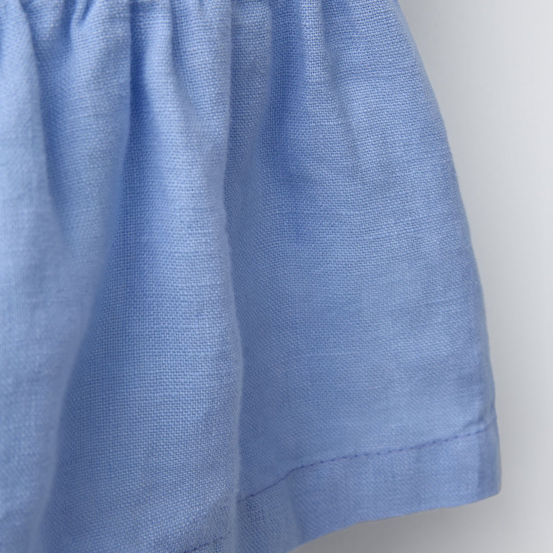 Moudda ZARA - Robe Enfant Bleue Lin - Collection Méditerranée - Tunisie 4