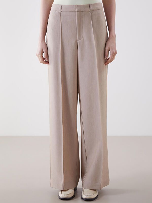 Moudda LC Waikiki - Pantalon tissé moyen Femme Vison - Tunisie 2