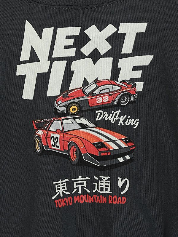 Moudda LC Waikiki - Sweatshirt en jersey Garçon Anthracite - Tunisie 4