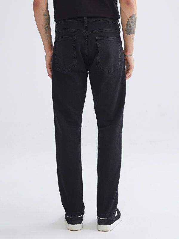 Moudda LC Waikiki - Pantalon jean tissé basique Homme Rodéo noir - Tunisie 4