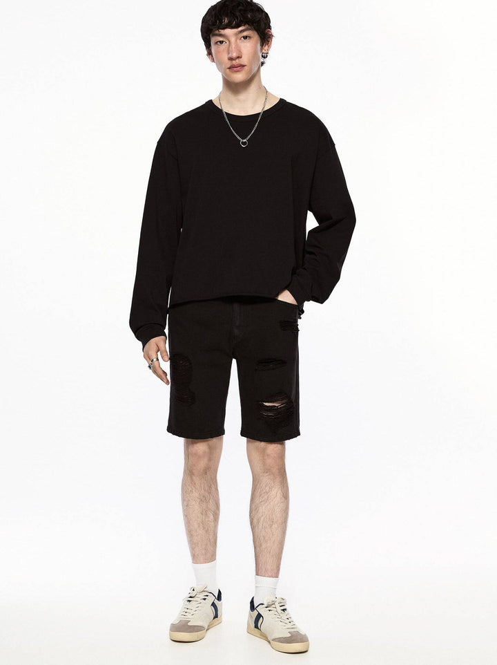 Moudda PULL & BEAR - Bermuda 5 Poches Déchiré Join Life - Tunisie 7