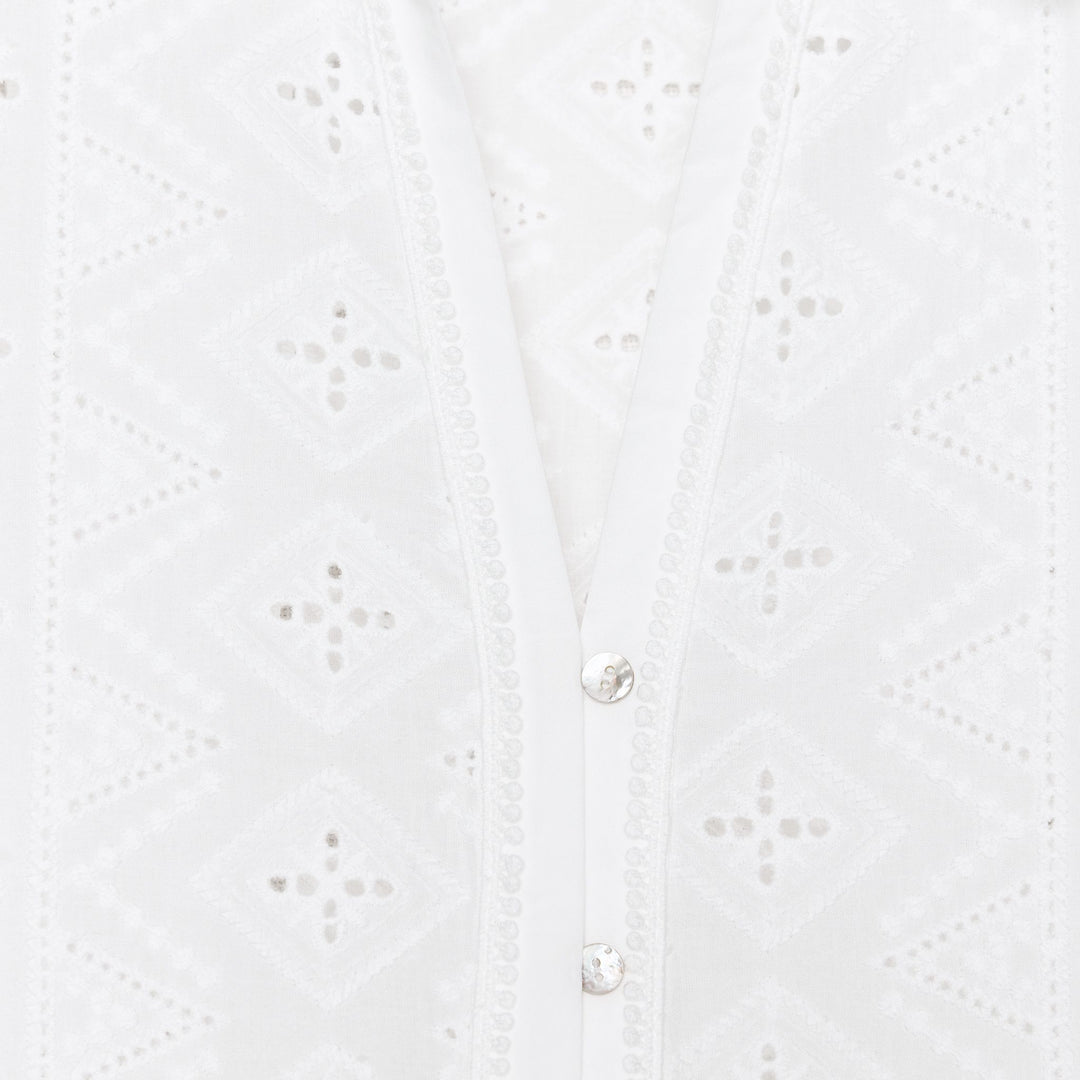 Moudda ZARA - Chemise - Broderie Suisse & Col Piqué - Tunisie 3