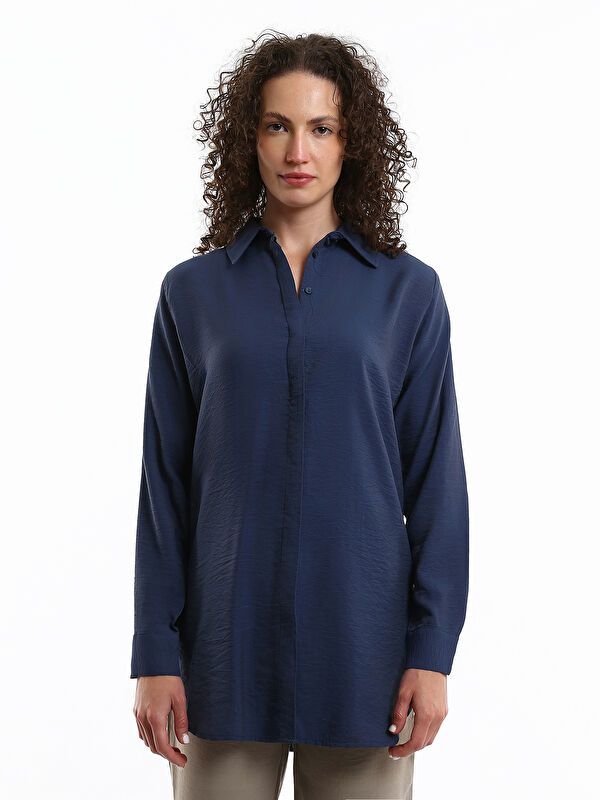 Moudda LC Waikiki - Tunique à manches longues Femme Indigo - Tunisie 1