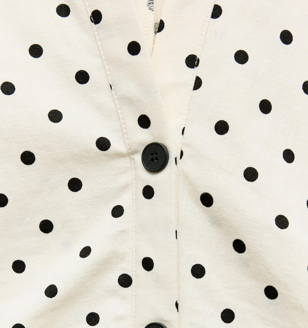 Moudda ZARA - Robe mi-longue chemise cintrée à pois en lin extensible - Tunisie 1