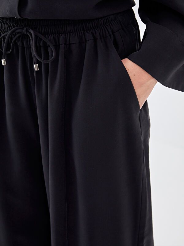 Moudda LC Waikiki - Pantalon tissé moyen Femme Noir - Tunisie 3