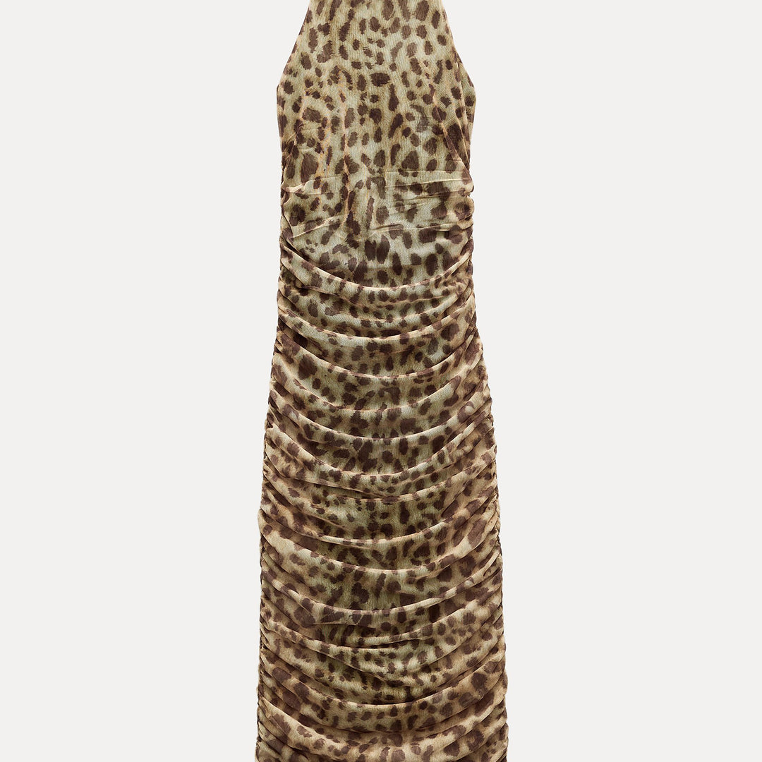 Moudda ZARA - Robe Longue Dos Nu en Tulle Imprimé - Tunisie 1