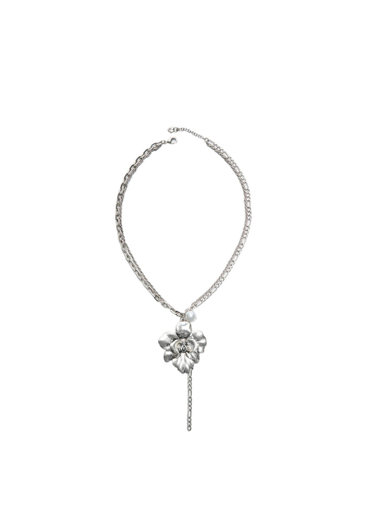Collier - Charm Fleur & Perle - Tunisie1