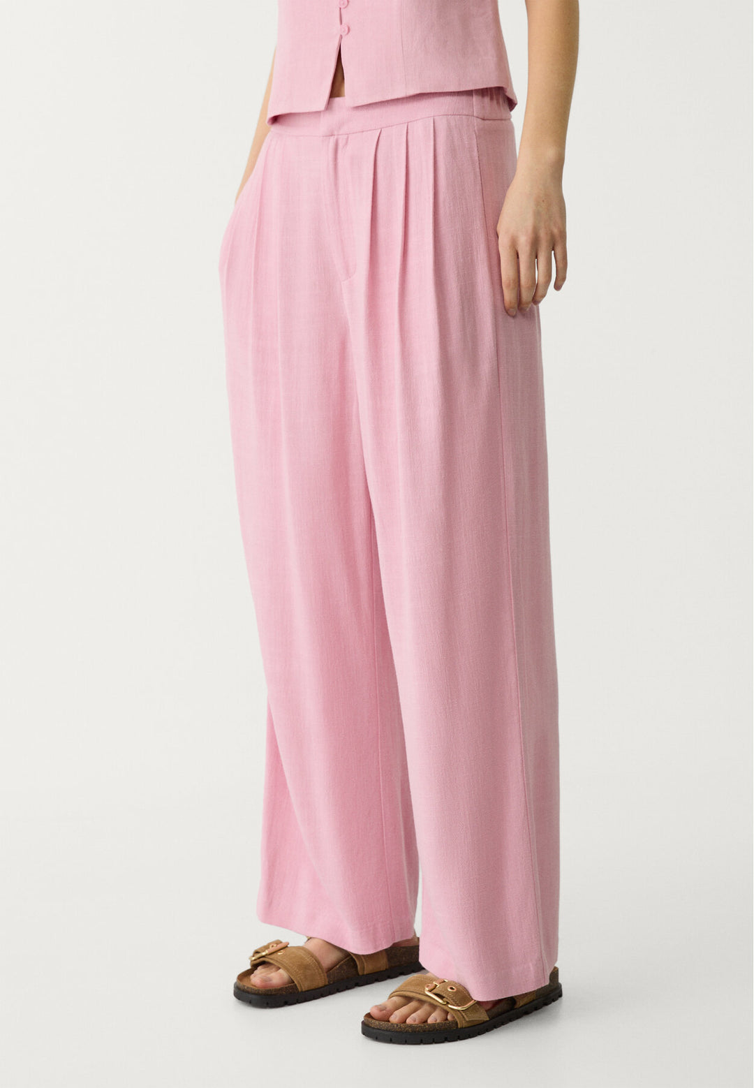 Pantalon Culotte Rustique - Pinces - Tunisie3