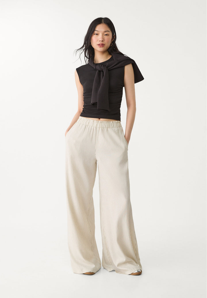 Pantalon Palazo Fluide - Imprimé - Tunisie2