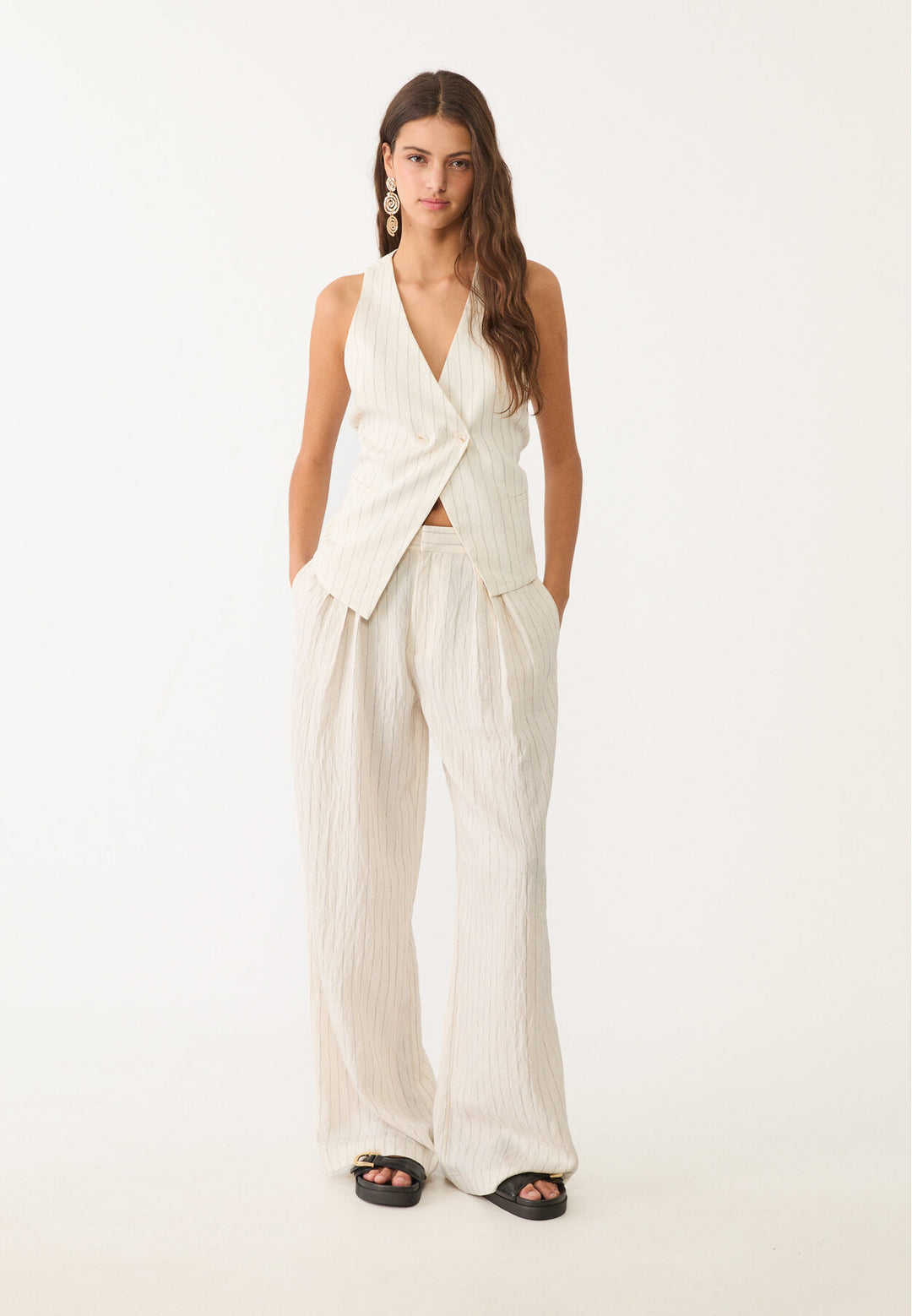 Gilet Rustique Tencel - Rayures - Tunisie3