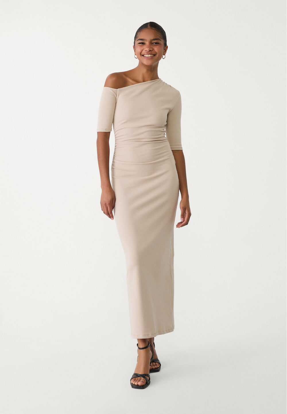 Robe Longue - Encolure Asymétrique (Arabes) - Tunisie2