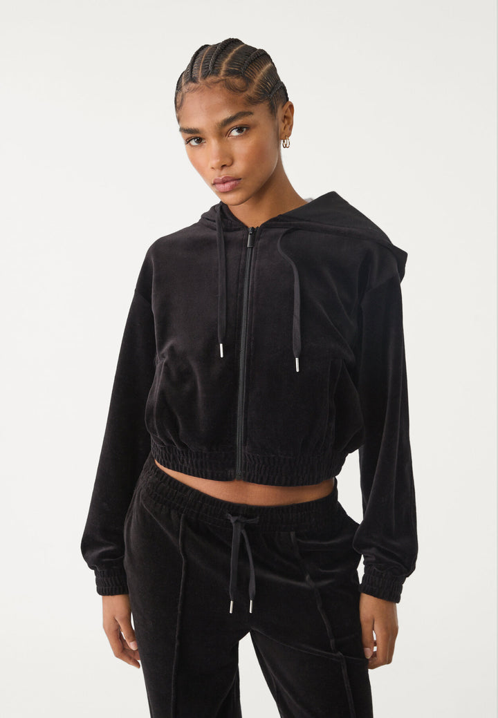 Sweat Sport Velours - Capuche & Fermeture - Tunisie2