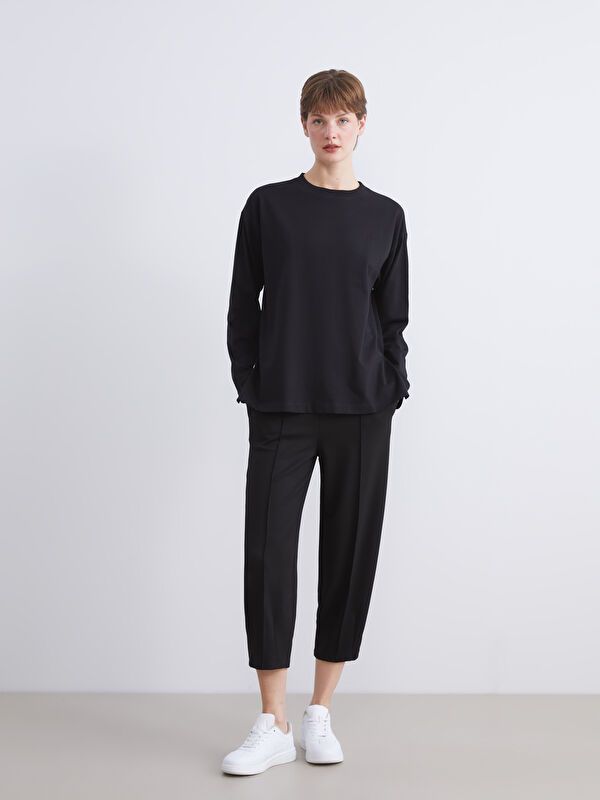 Moudda LC Waikiki - Pantalon jersey Femme Noir - Tunisie 1