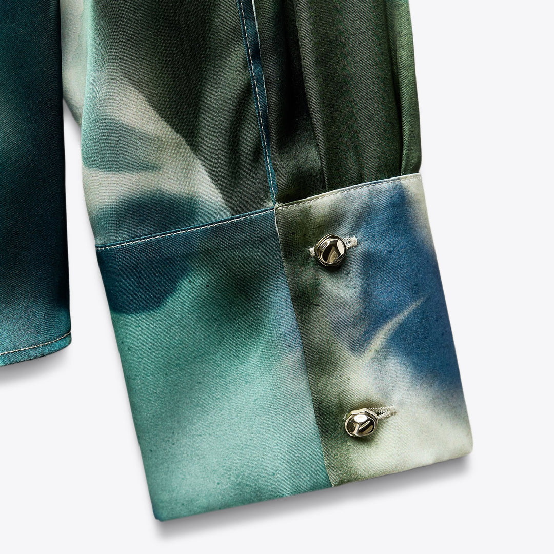 Moudda ZARA - Chemise Satin - Imprimé Diffusé & Bouton - Tunisie 4