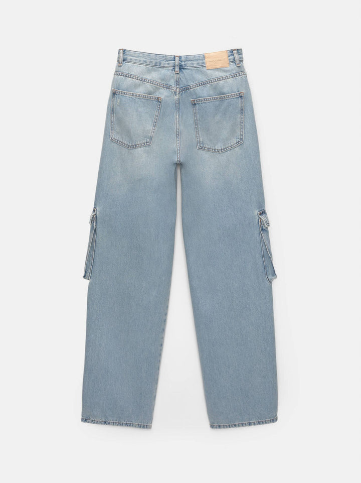 Moudda PULL & BEAR - Pantalon Denim Cargo Ballon - Tunisie 6