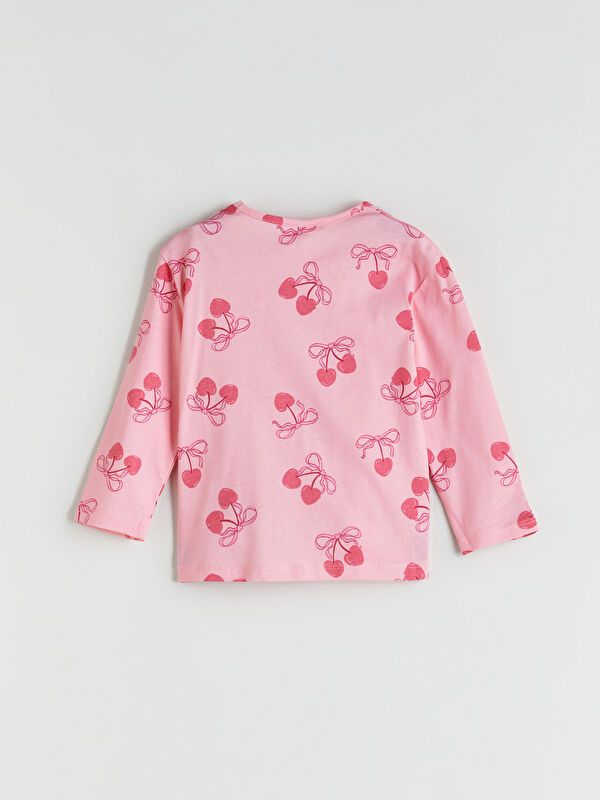 Moudda LC Waikiki - Body en jersey manches longues Fille Imprimé rose - Tunisie 3