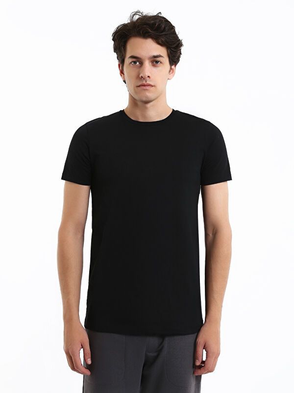 Moudda LC Waikiki - T-shirt basique à col rond et manches courtes pour Hommes - Tunisie 1