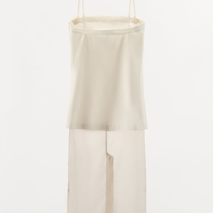 Moudda ZARA - Robe Midi Laine Froide - Bretelles & Organza - Tunisie 2