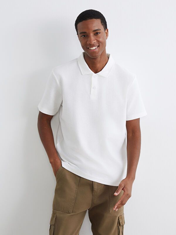 Moudda LC Waikiki - T-shirt col polo manches courtes en jersey - Tunisie 5