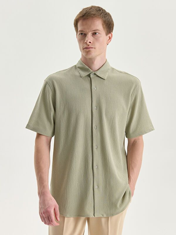 Moudda LC Waikiki - Chemise manches courtes en tissu pour Homme - Tunisie 1