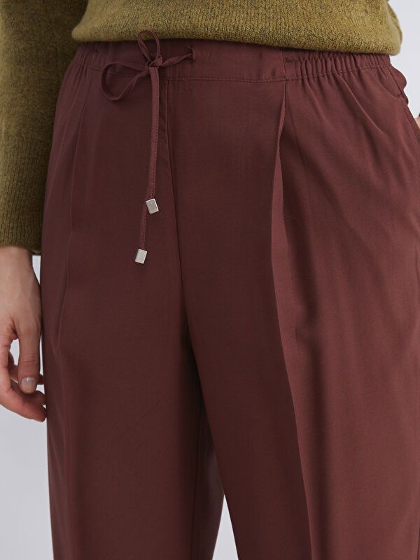 Moudda LC Waikiki - Pantalon tissé fin Femme Moutarde - Tunisie 3