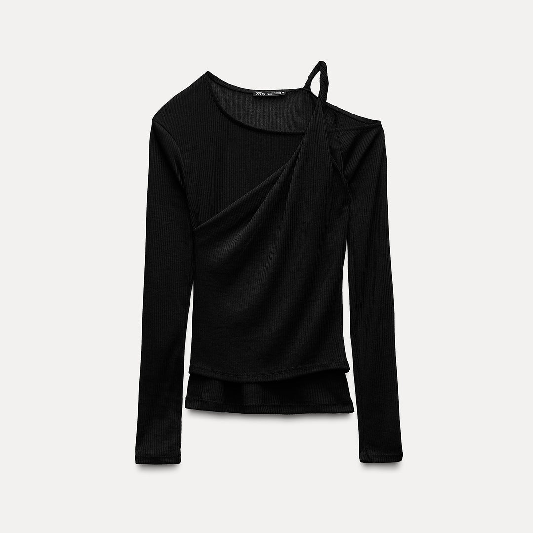 Moudda ZARA - Top Asymétrique Ajusté Effet Double - Tunisie 1
