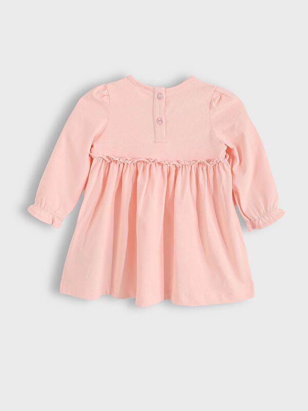 Moudda LC Waikiki - Robe en jersey manches longues Fille Rose pâle - Tunisie 2