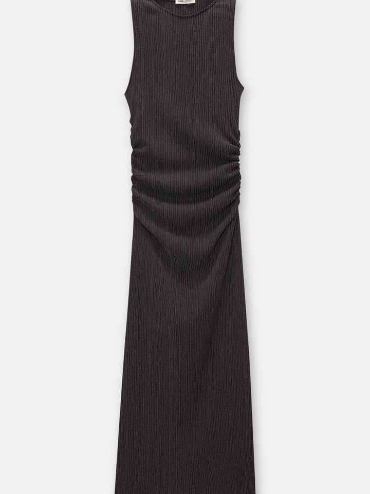 Moudda PULL & BEAR - Robe Longue Bambula Sans Manches Fronces Latérales - Tunisie 1