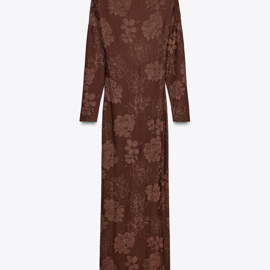 Moudda ZARA - Robe Longue - Dos Ouvert & Jacquard Fluide - Tunisie 1
