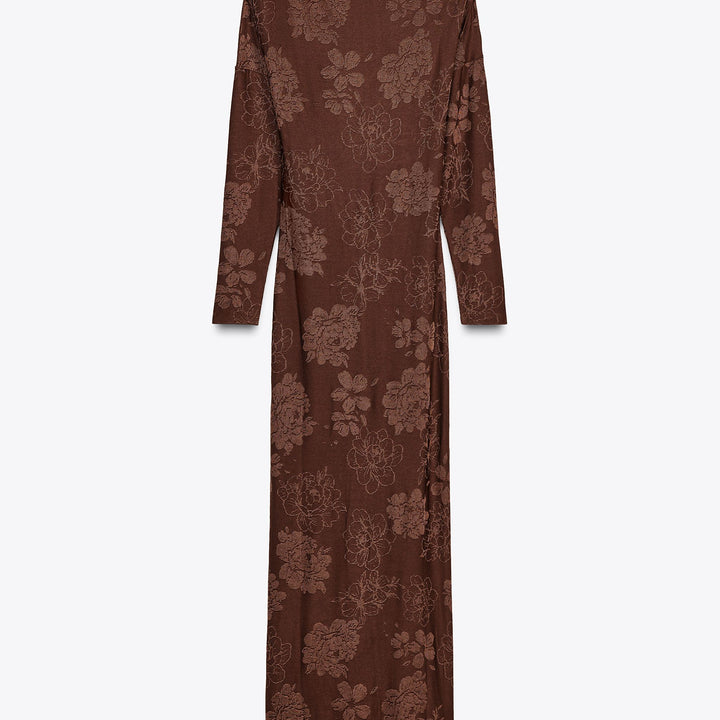 Moudda ZARA - Robe Longue - Dos Ouvert & Jacquard Fluide - Tunisie 1