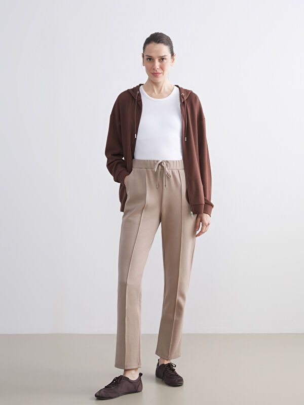 Moudda LC Waikiki - Pantalon jersey Femme Brun clair - Tunisie 1