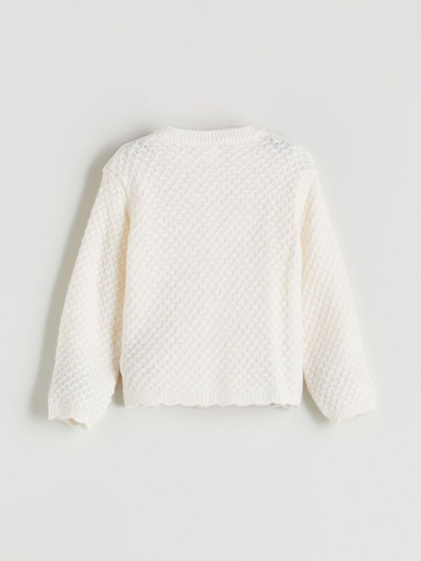 Moudda LC Waikiki - Cardigan en tricot Fille Crème - Tunisie 3