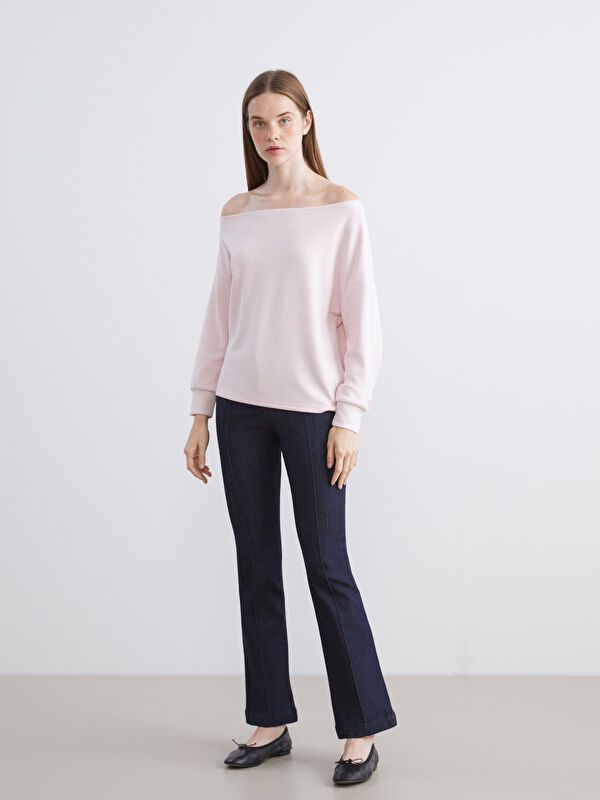 Moudda LC Waikiki - Sweatshirt en jersey Femme Rose clair - Tunisie 2