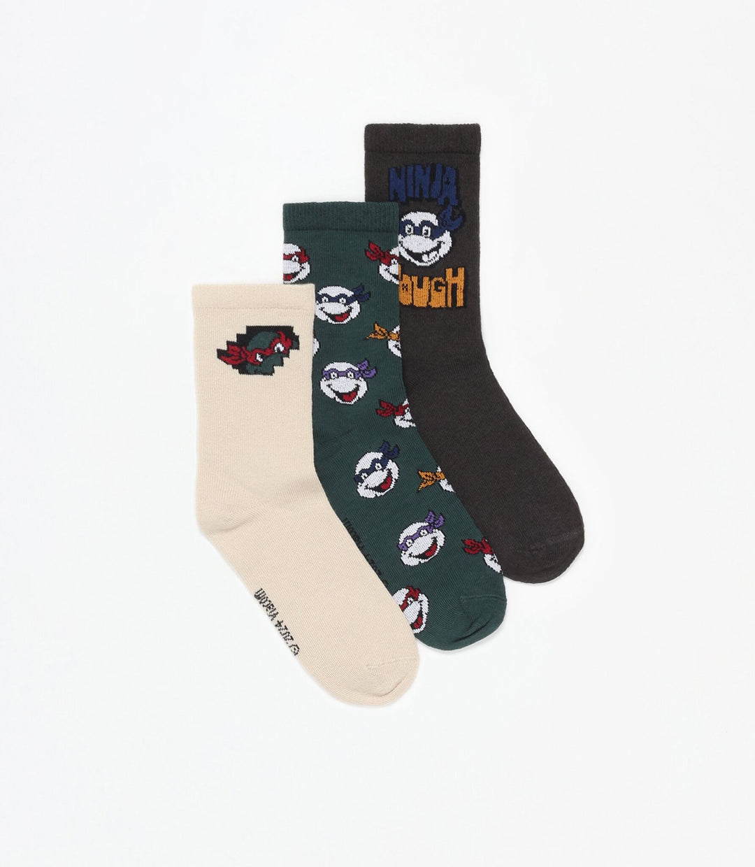 Moudda Lefties - Pack 3 Chaussettes Longues - Tortues Ninja (Licence) - Tunisie 2
