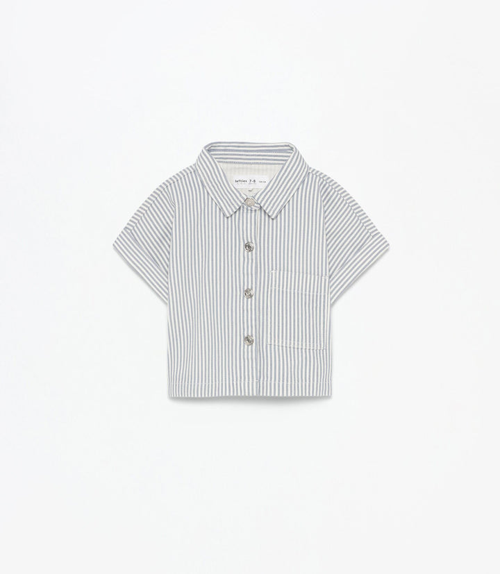 Moudda Lefties - Chemise Denim - Rayures Fille D4 - Tunisie 1