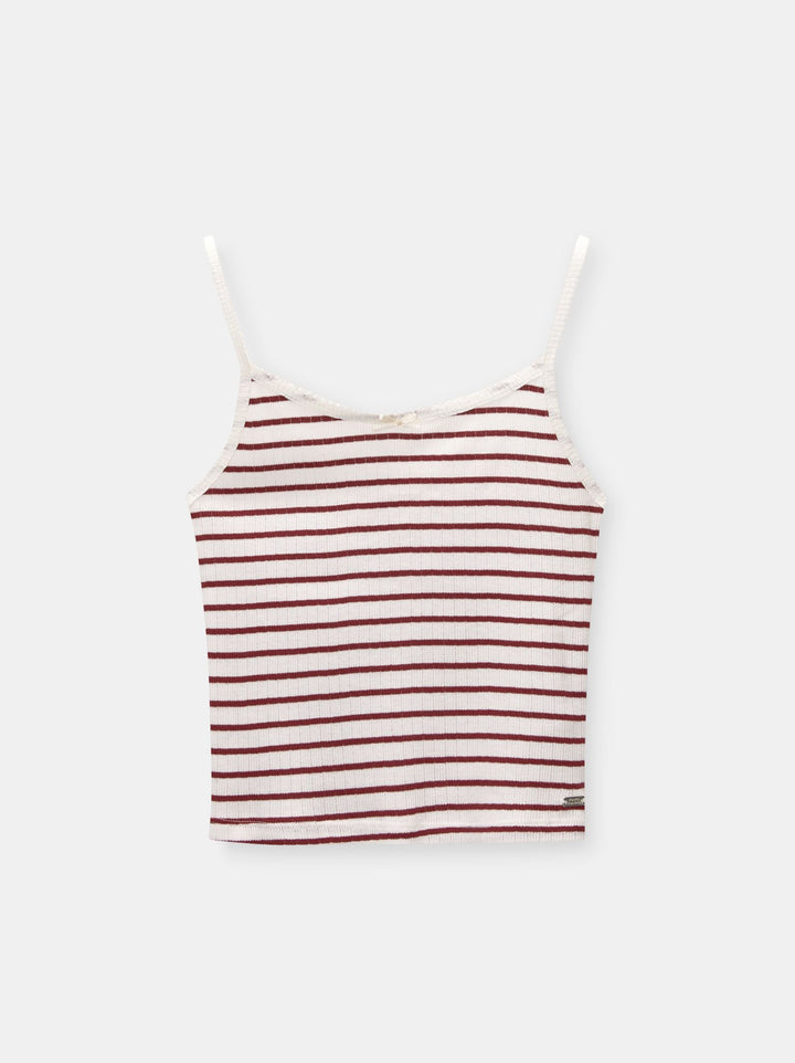 Moudda PULL & BEAR - Top Pacific Dentelle Rayures - Tunisie 3