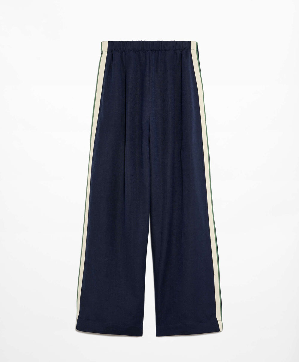 Moudda Oysho - Pantalon Lin avec Finitions Latérales Taille Haute - Tunisie 2
