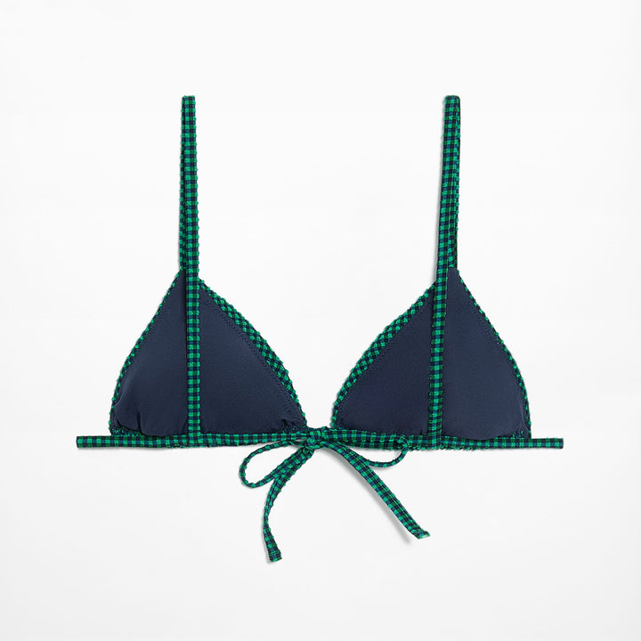 Moudda Oysho - Culotte Triangle Mousse Extra Vichy Vert - Tunisie 1