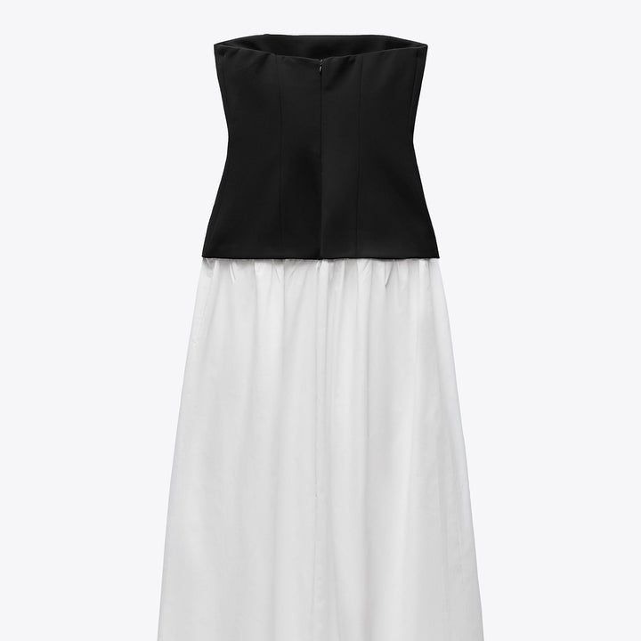 Moudda ZARA - Robe Midi - Motif, Top Élastique & Gabardine - Tunisie 2