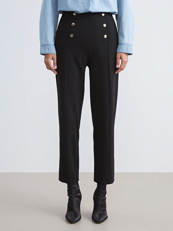 Moudda LC Waikiki - Pantalon tissé moyen Femme Noir - Tunisie 2