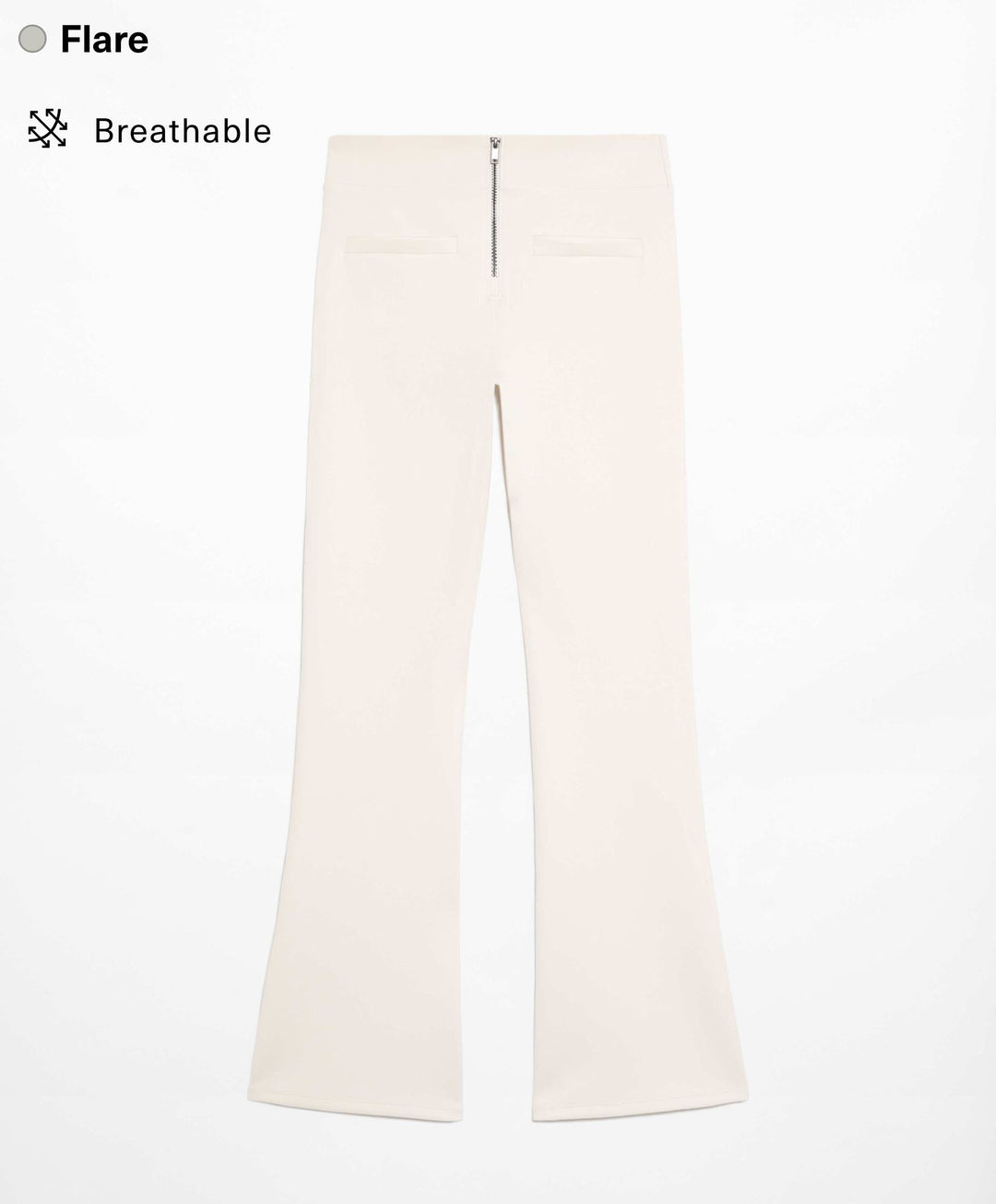 Moudda Oysho - Pantalon Flare Taille Basse Scuba à Fermeture - Tunisie 2
