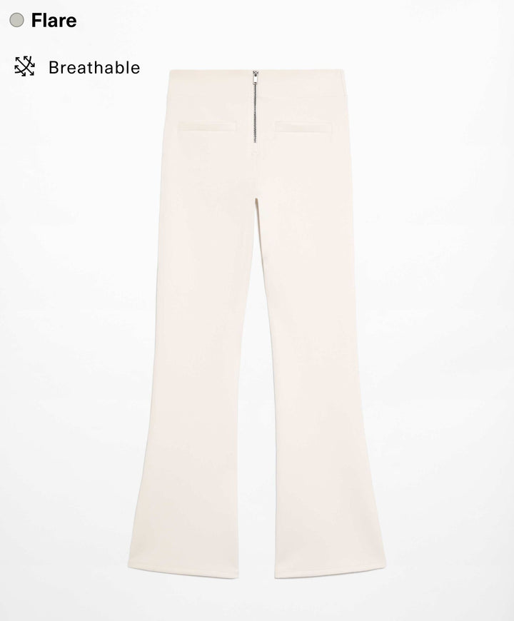 Moudda Oysho - Pantalon Flare Taille Basse Scuba à Fermeture - Tunisie 2