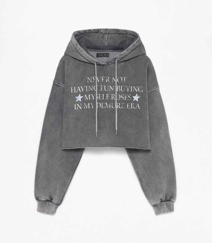 Moudda Lefties - Sweat Capuche Crop - Capsule Acid Wash - Tunisie 1