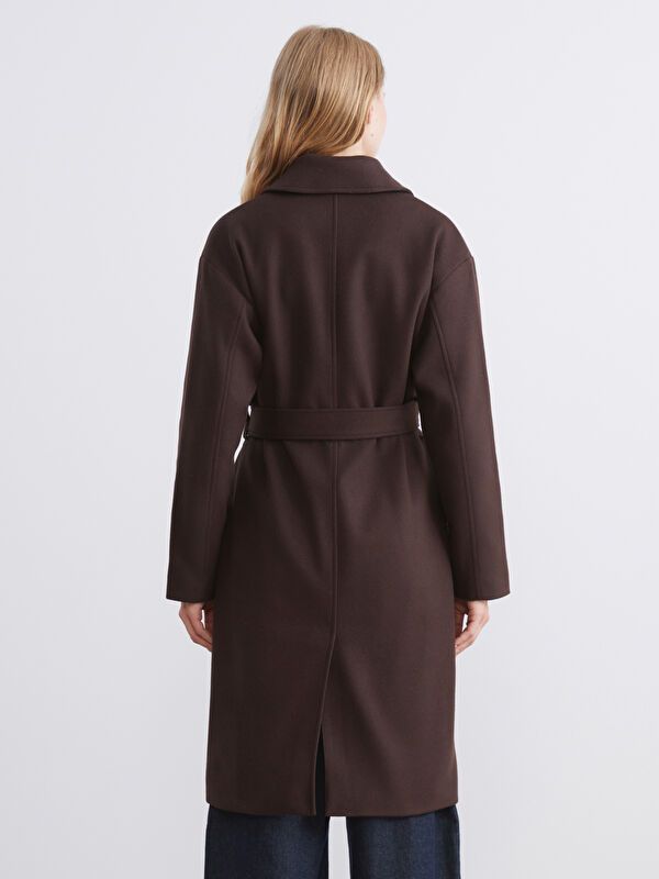 Moudda LC Waikiki - Manteau effet laine Femme Brun - Tunisie 5