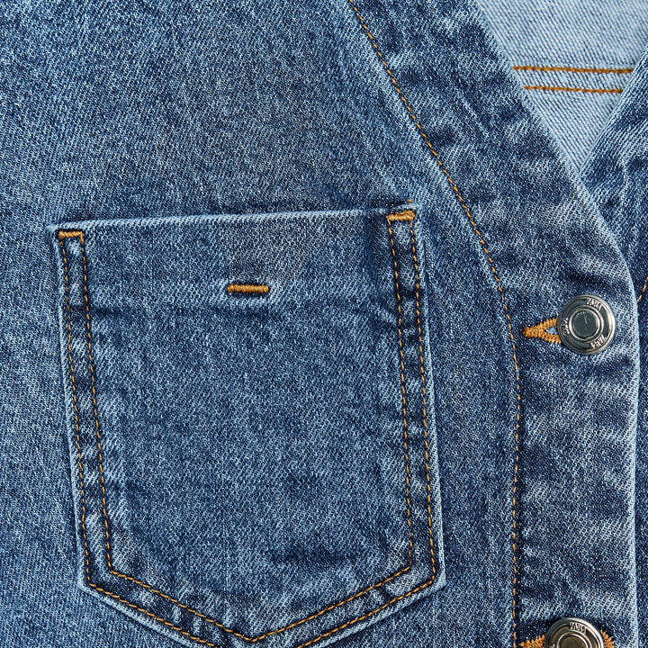 Moudda ZARA - Robe Denim Mini - Encolure Forcée & Boutons - Tunisie 3