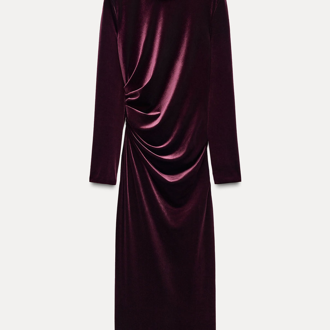 Moudda ZARA - Robe velours drapée dos découpe - Tunisie 2