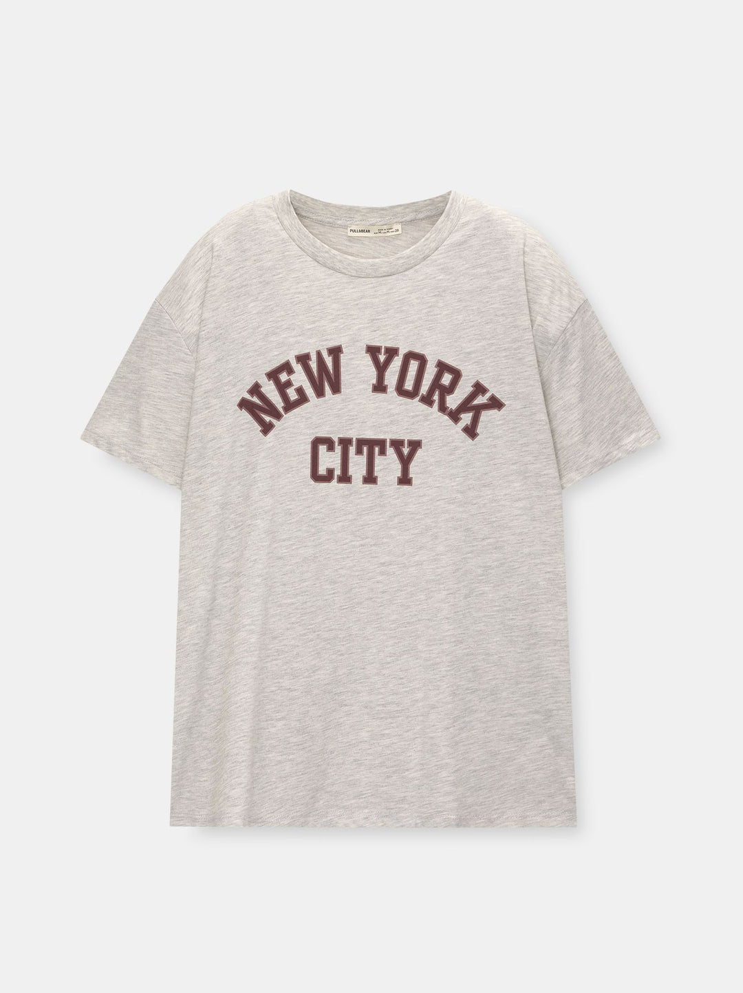 Moudda PULL & BEAR - Body Graphique Textes Varsity Gris - Tunisie 3